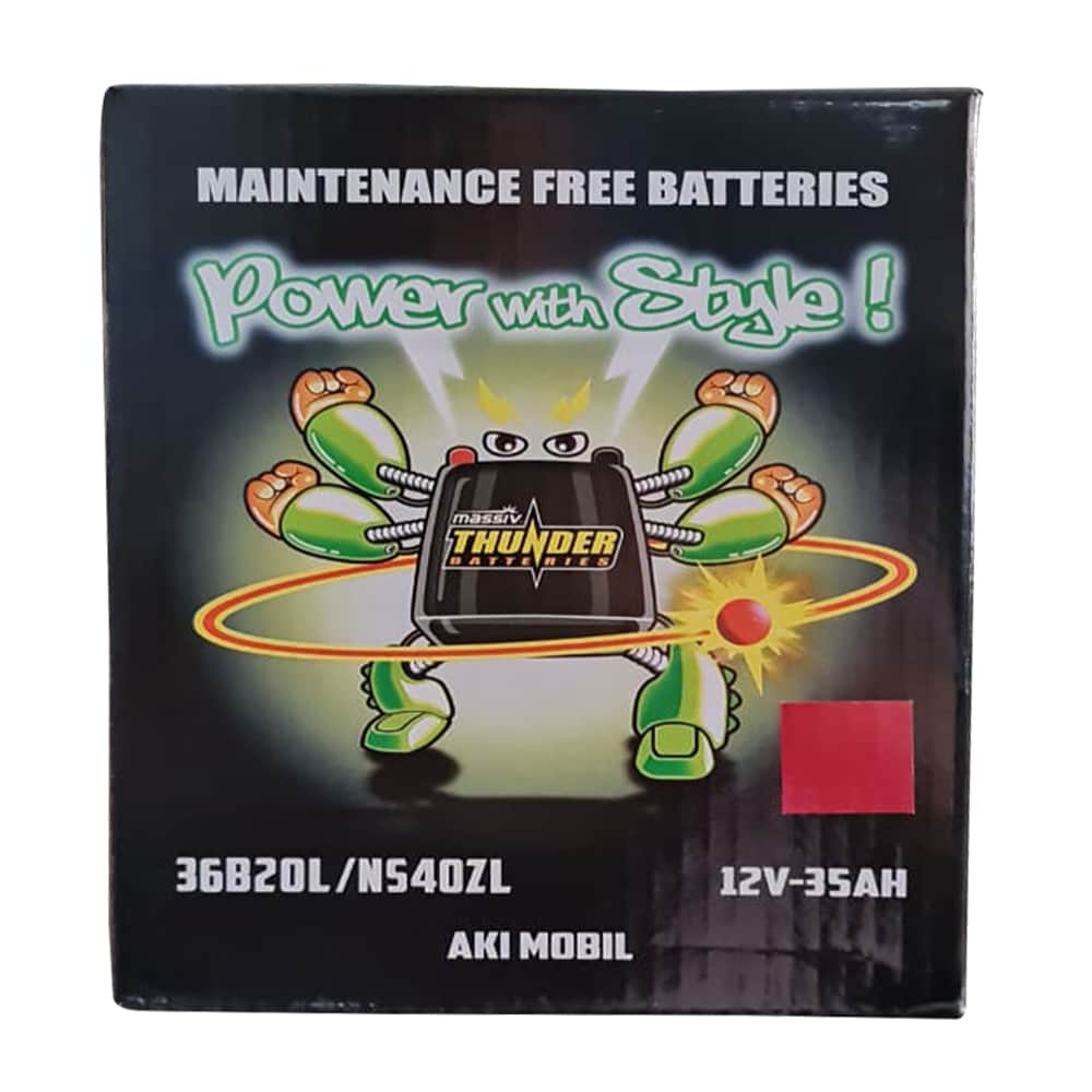 Beli MASSIV XP Battery Conventional Type JIS (Aki Kering) NS 40 ZL